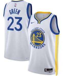 Alternative view of Draymond Green Golden State Warriors Nike Unisex Swingman Jersey - Association Edition - White/Royal