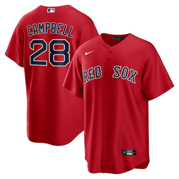 Kristian Campbell Boston Red Sox Nike Alternate Replica Jersey - Red/White - Image 2