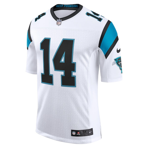 Sam Darnold Carolina Panthers Nike Vapor Limited Jersey - White/Black/Blue - Image 3