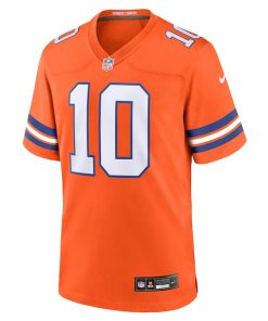 Alternative view of Bo Nix Denver Broncos Nike Mile High Collection 1977 Throwback Player Game Jersey - Orange
