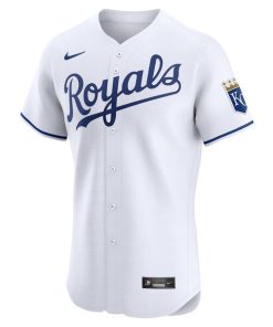 Alternative view of Kansas City Royals Nike Home Elite Jersey - White