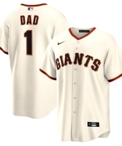 San Francisco Giants Nike #1 Dad Home Replica Jersey - White