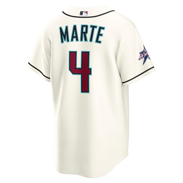Ketel Marte Arizona Diamondbacks Nike 2025 MLB All-Star Game Home Replica Player Jersey - Cream - Image 3