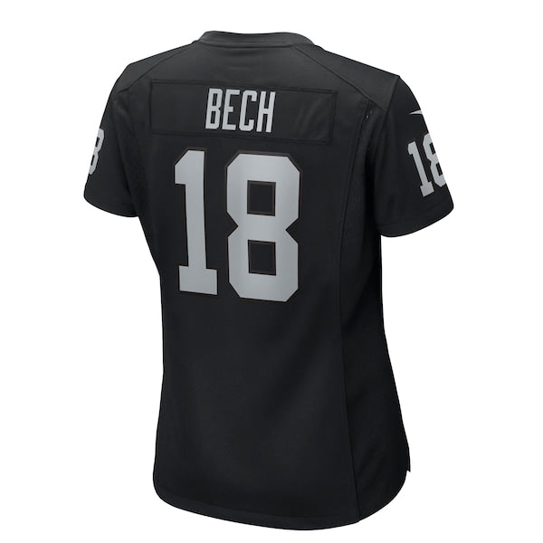 Jack Bech Las Vegas Raiders Nike Women's Team Game Jersey - Black - Image 3