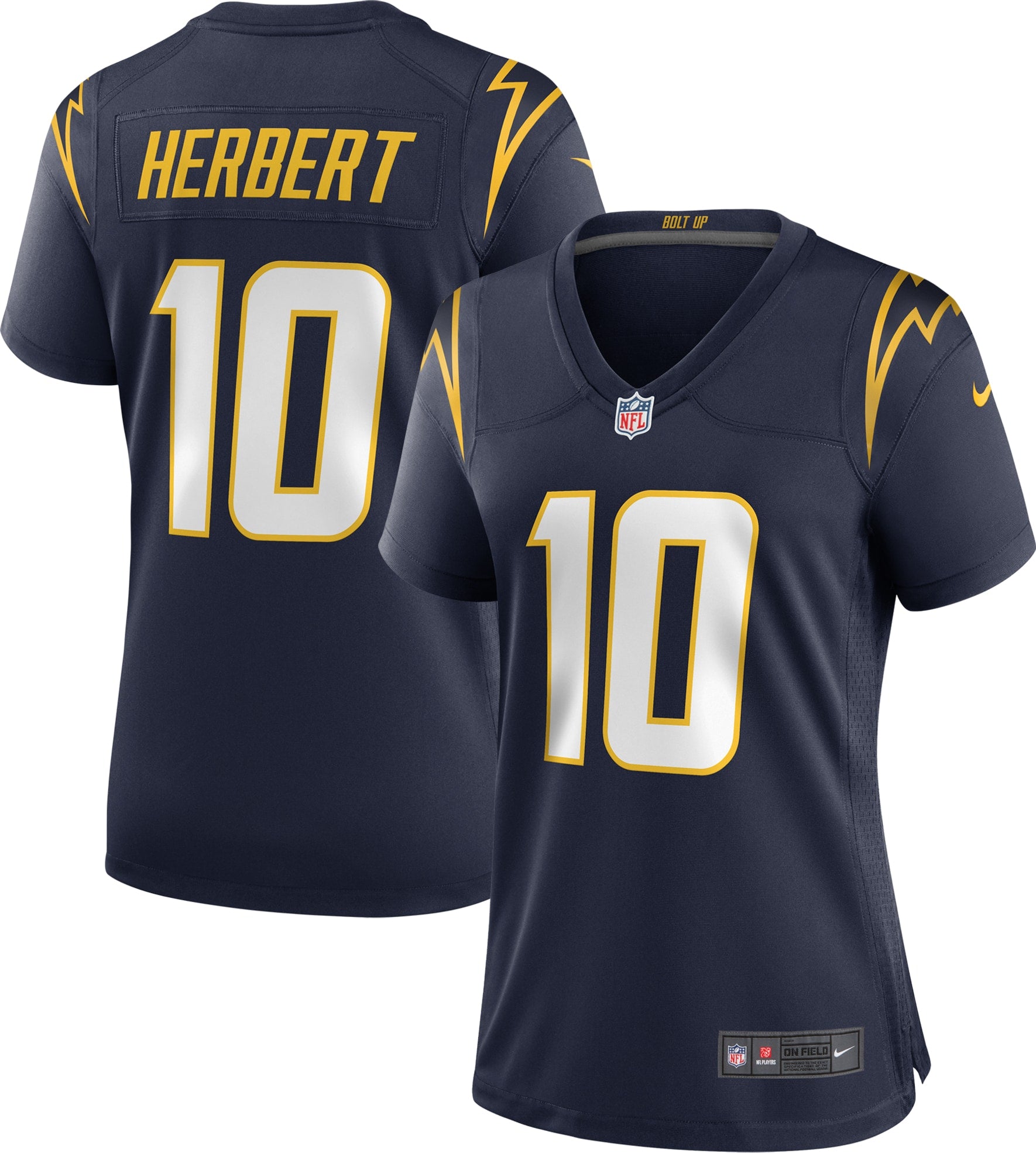 Justin Herbert Los Angeles Chargers Nike Women's Game Jersey - Royal/Navy/Powder Blue - Image 5