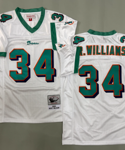 Ricky Williams Miami Dolphins Authentic Throwback Retired Player Jersey