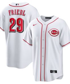 TJ Friedl Cincinnati Reds Nike Home Replica Jersey - White