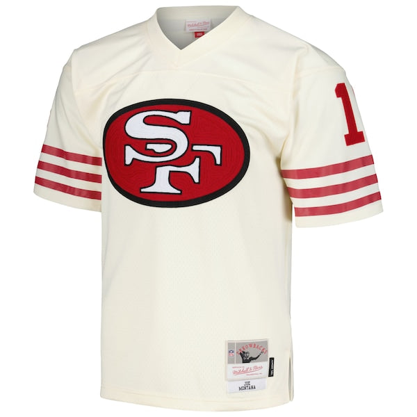Joe Montana San Francisco 49ers Chainstitch Legacy Jersey - Cream - Image 2