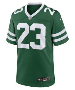 Alternative view of Azareye'h Thomas New York Jets Nike Team Game Jersey - Legacy Green