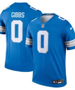 Alternative view of Jahmyr Gibbs Detroit Lions Nike Team Legend Jersey - Blue/Black