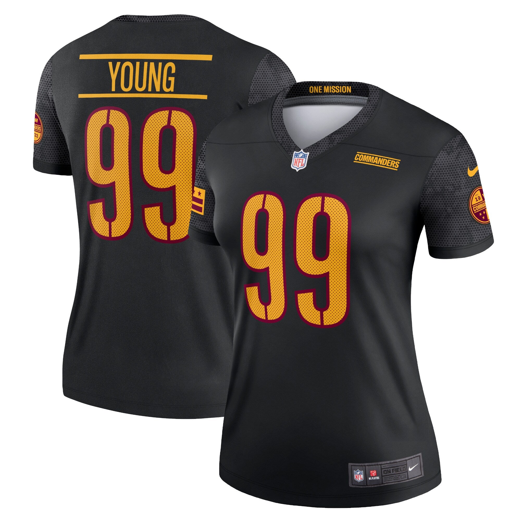 Chase Young Washington Commanders Nike Women's Legend Jersey - Burgundy/Black - Image 6