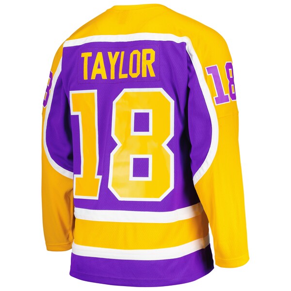 Dave Taylor Los Angeles Kings 1980/81 Blue Line Player Jersey - Purple - Image 3