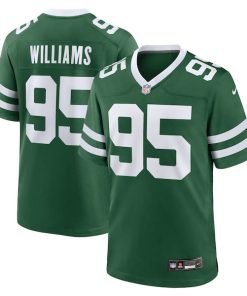 Alternative view of Quinnen Williams New York Jets Nike Game Jersey - Legacy Green/Black