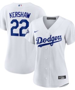Clayton Kershaw Los Angeles Dodgers Nike Women's Home 2025 World Series Champions Replica Jersey - White