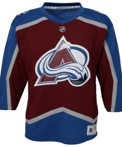 Alternative view of Colorado Avalanche Youth Home Blank Replica Jersey - Burgundy