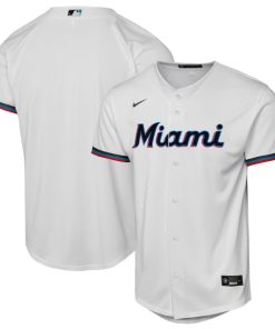 Miami Marlins Nike Youth Home Replica Jersey - White