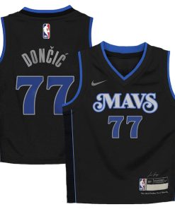 Luka Don?i? Dallas Mavericks Nike Preschool Swingman Replica Jersey - City Edition - Black