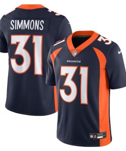 Justin Simmons Denver Broncos Nike  Vapor Untouchable Limited Jersey - Navy