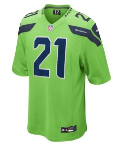 Alternative view of Devon Witherspoon Seattle Seahawks Nike  Game Jersey - Neon Green