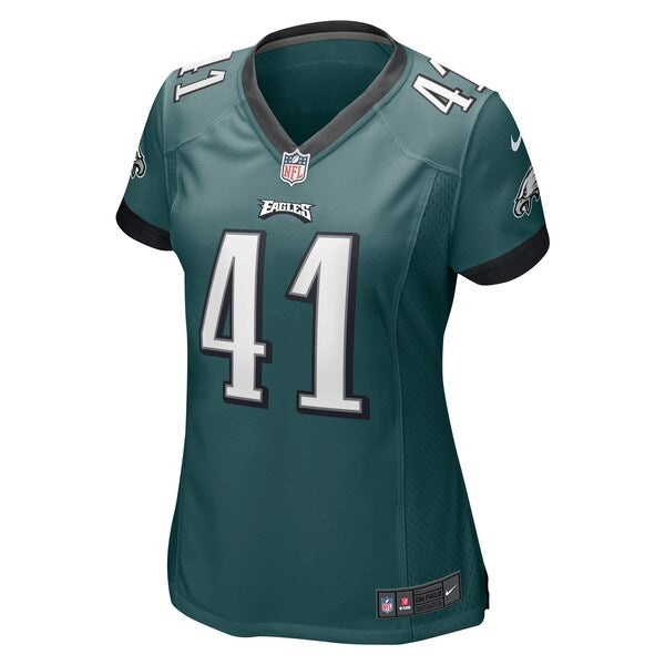 Nicholas Morrow Philadelphia Eagles Nike Women's Game Jersey - Midnight Green - Image 2