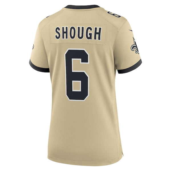 Tyler Shough New Orleans Saints Nike Women's Alternate Game Player Jersey - Gold/Black - Image 5