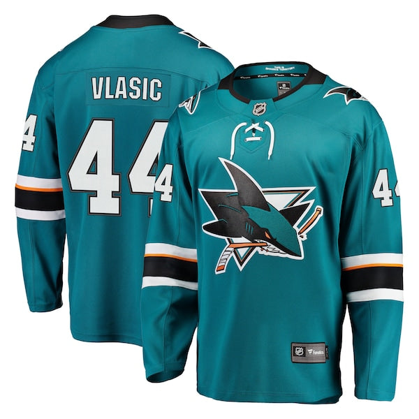 Marc-Edouard Vlasic San Jose Sharks Premier Breakaway Player Jersey - Teal/Black