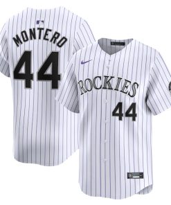 Elehuris Montero Colorado Rockies Nike Home Limited Player Jersey - White