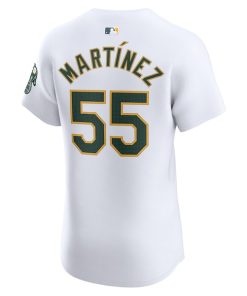 Alternative view of Adrian Martinez Oakland Athletics Nike Home Elite Player Jersey - White