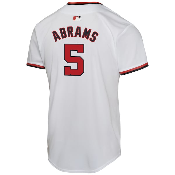 CJ Abrams Washington Nationals Nike Youth Home Game Player Jersey - White - Image 3
