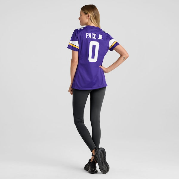 Ivan Pace Jr Minnesota Vikings Nike Women's Game Jersey - Purple/White - Image 6