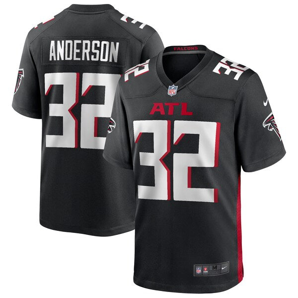 Jamal Anderson Atlanta Falcons Nike Game Retired Player Jersey - Black/Red - Image 2