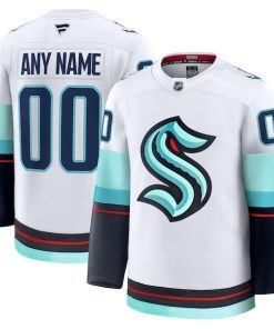 Seattle Kraken  Away Premium Custom Jersey - White/Navy