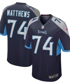 Bruce Matthews Tennessee Titans Nike Retired Player Jersey - Navy/Light Blue