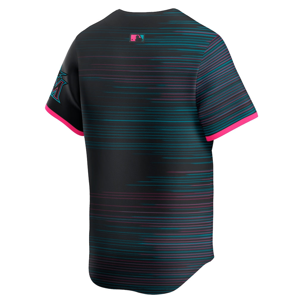 Miami Marlins Nike 2025 City Connect Limited Jersey - Black - Image 3
