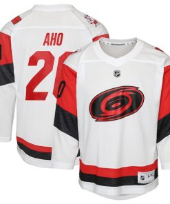 Sebastian Aho Carolina Hurricanes Youth Away Replica Player Jersey - White