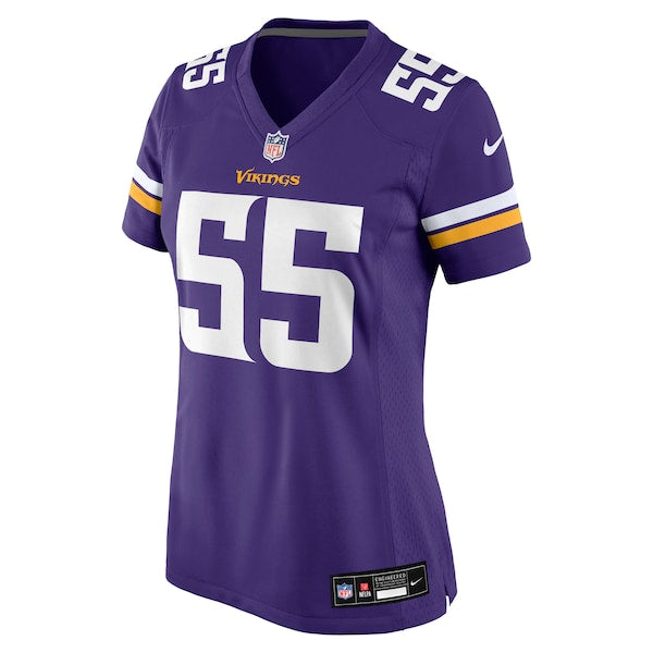 Eric Wilson Minnesota Vikings Nike Women's Team Game Jersey - Purple - Image 2