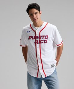 Puerto Rico Baseball Nike 2026 World Baseball Classic Home Stadium Jersey - White