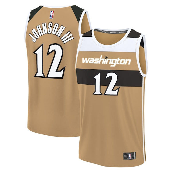 Tre Johnson III Washington Wizards 2025/26 City Edition Fast Break Jersey - Gold