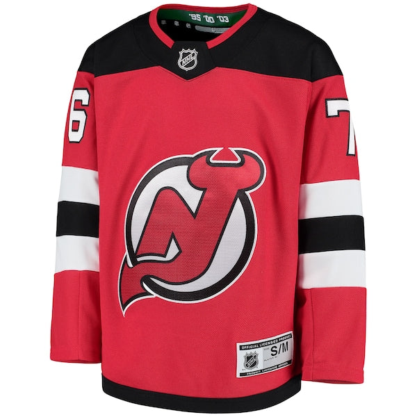 P.K. Subban New Jersey Devils Youth Home Premier Player Jersey - Red - Image 2