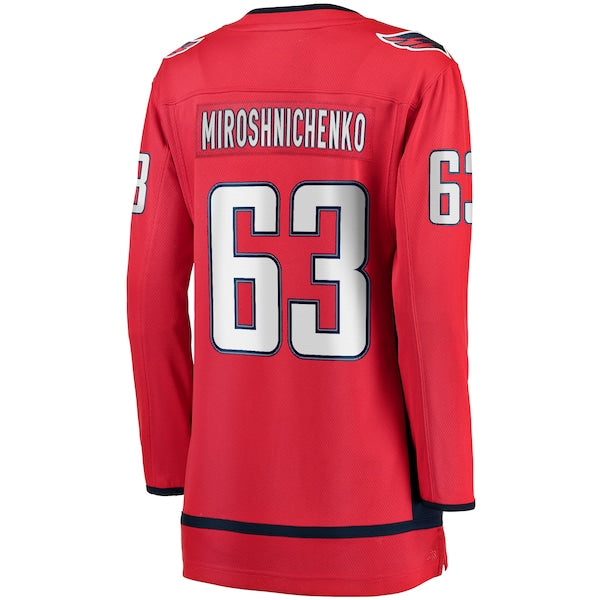 Ivan Miroshnichenko Washington Capitals Women's Home Premier Breakaway Player Jersey - Red - Image 3
