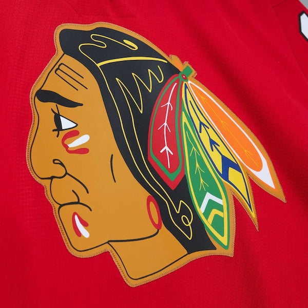 Bobby Hull Chicago Blackhawks 1960/61 Blue Line Player Jersey - Red - Image 5