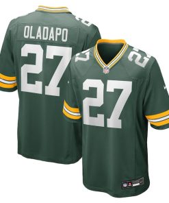 Alternative view of Kitan Oladapo Green Bay Packers Nike  Game Jersey -  Green