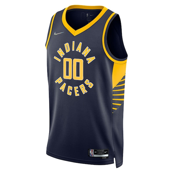 Indiana Pacers Nike 2021/22 Diamond Swingman Custom Jersey - Icon Edition - Navy - Image 2