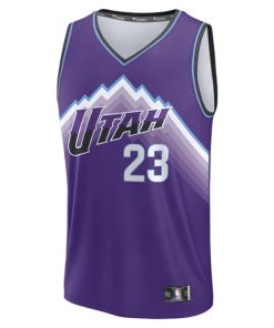 Alternative view of Lauri Markkanen Utah Jazz  Youth Fast Break Replica Jersey - Icon Edition - Purple