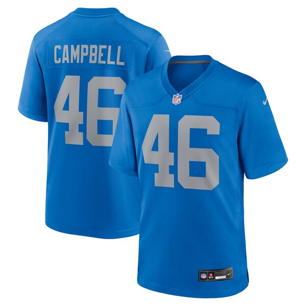Jack Campbell Detroit Lions Nike Alternate Game Jersey - Blue - Image 2