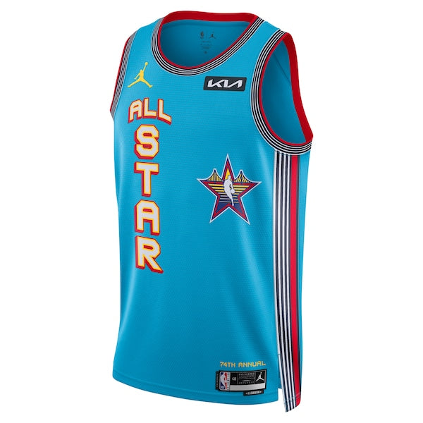 LeBron James Jordan Brand Unisex 2025 NBA All-Star Game Swingman Player Jersey - Light Blue - Image 2