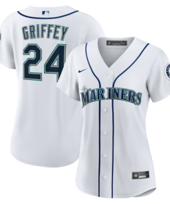 Ken Griffey Jr. Seattle Mariners Nike Women's Home Replica Jersey - White