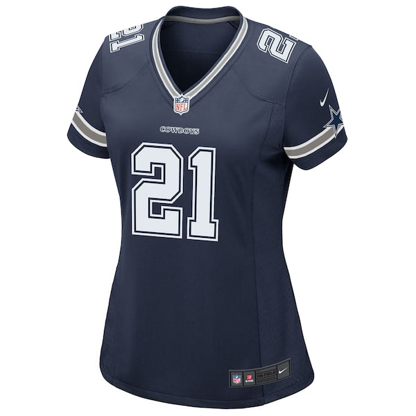 Ezekiel Elliott Dallas Cowboys Nike Women's Game Team Jersey - Navy - Image 2