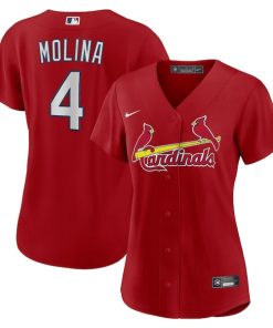 Yadier Molina St. Louis Cardinals Nike Women's Alternate Replica Player Jersey - Red