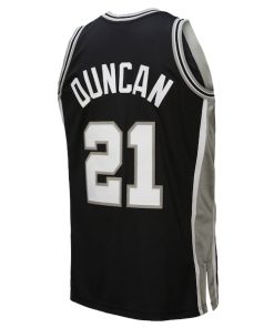 Alternative view of Tim Duncan San Antonio Spurs  2000 NBA All-Star Game Authentic Jersey - Black